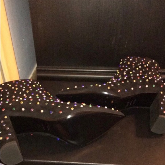 SOLD! Saint Laurent Betty Jeweled Booties - Picture 6 of 6